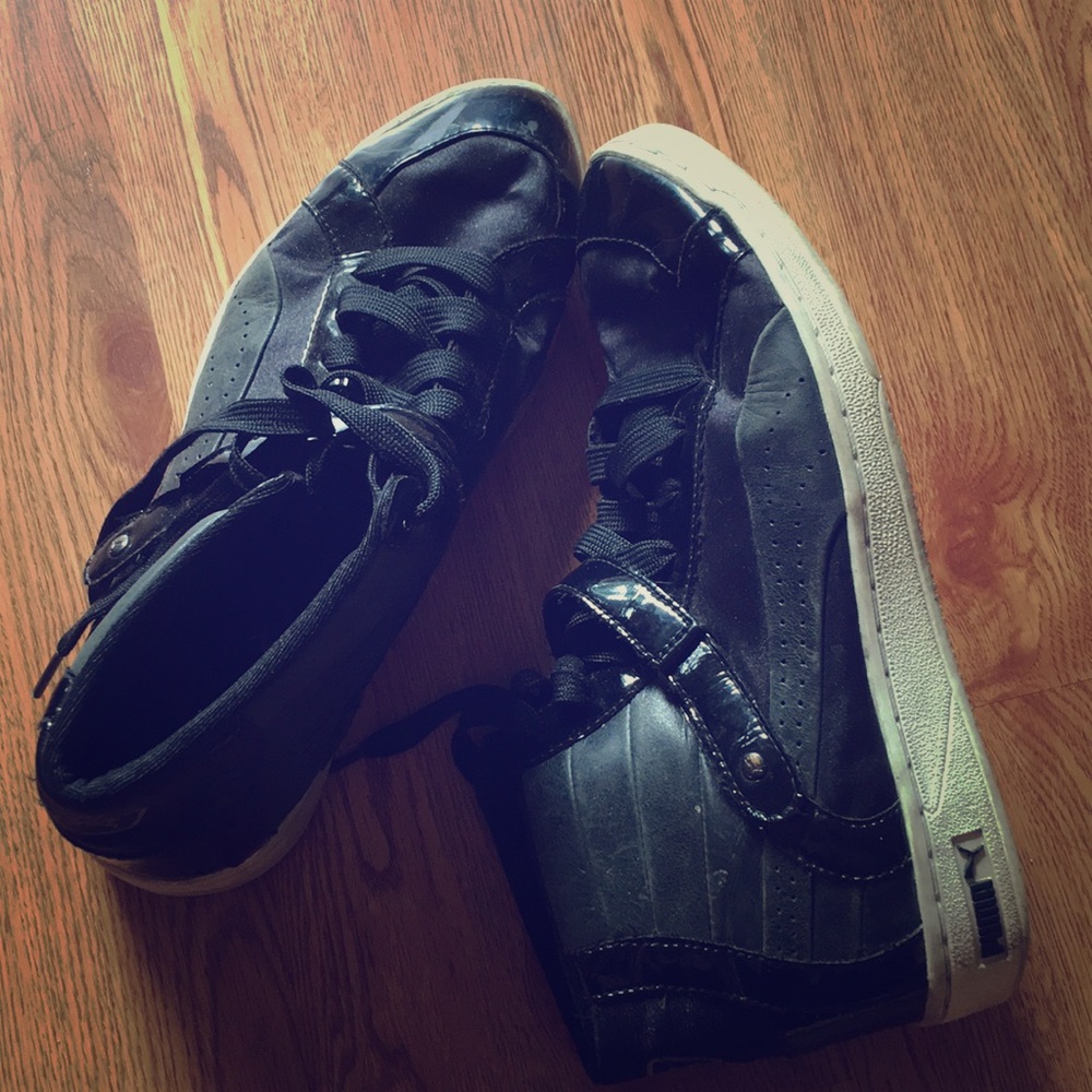 Puma satin/glossy hi-tops